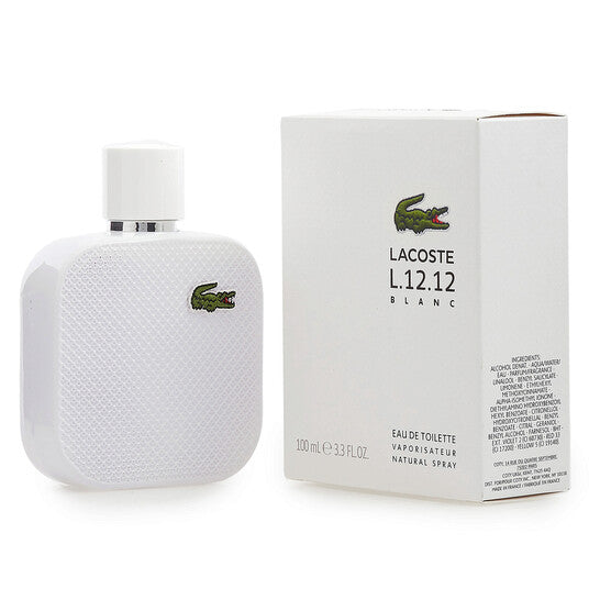 Lacoste L.12.12 Blanc EDT for Men 3.3 oz (100 mL)