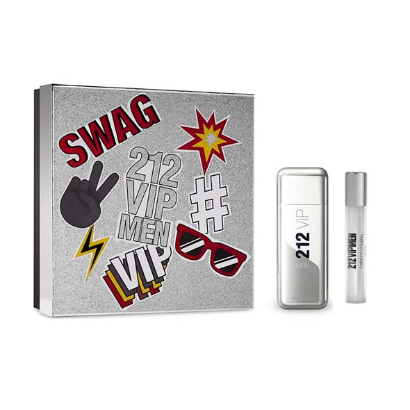 Carolina Herrera 212 VIP EDT Gift Set for Men (3.4 oz + 10 mL)